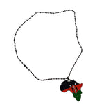 Kenya Flag Pendant Necklace African Map Chain